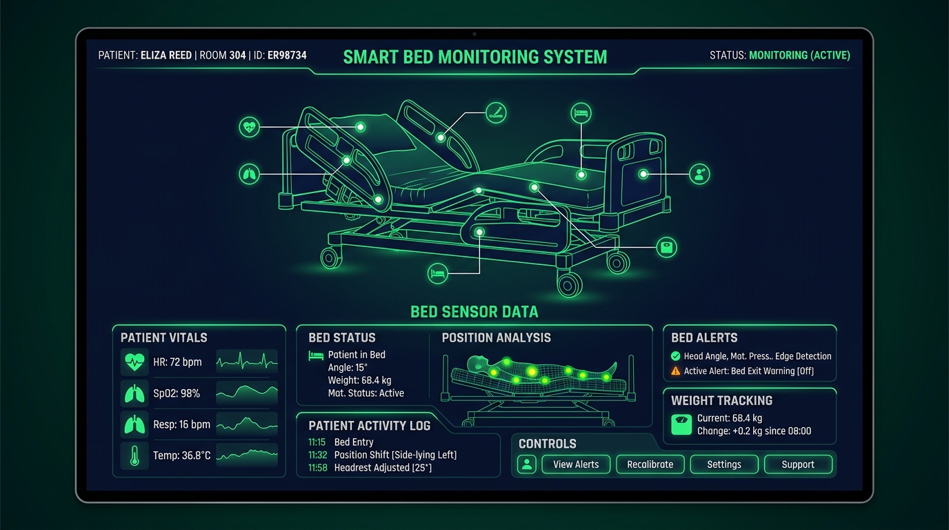 SmartBed SIMRS IoT Illustration